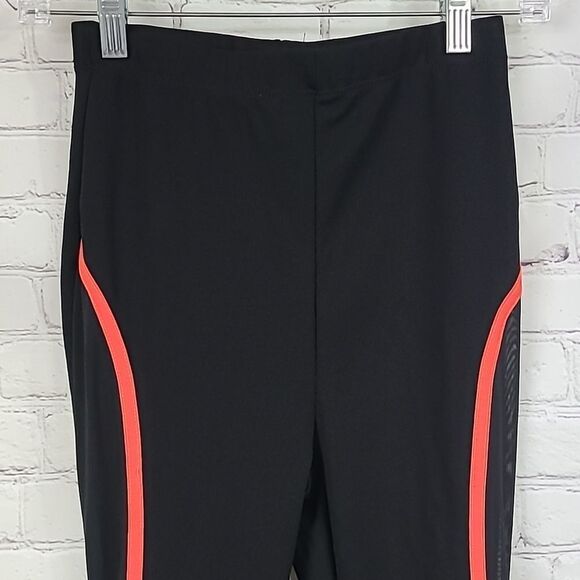 Fashion Nova Running Start Mesh Leggings Black/Orange XS 0/1 High Rise Pant - Picture 4 of 9
